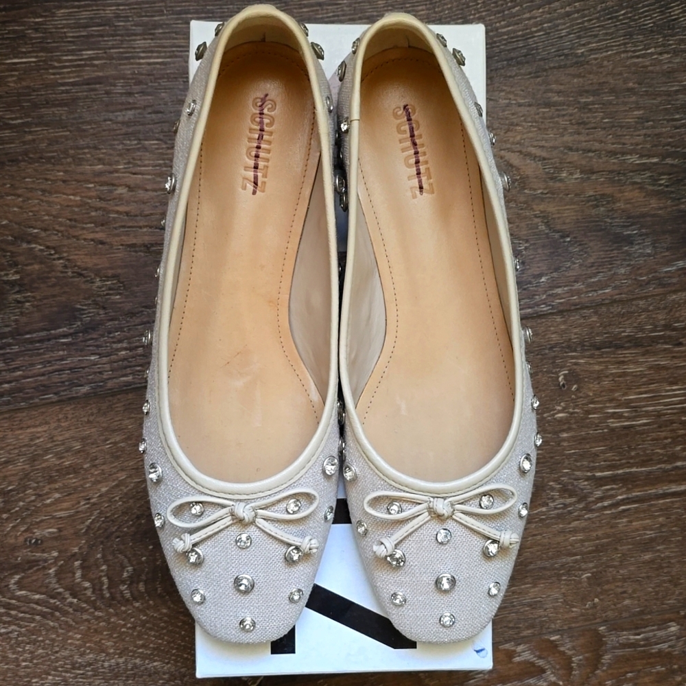 NEW SCHUTZ Arissa Shine Flats Size 8B - Picture 10 of 11